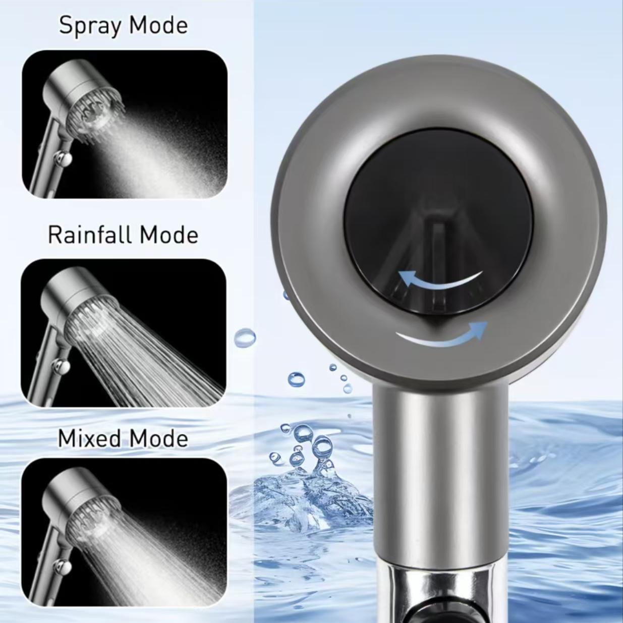 Shower Head Kit With Massage Head, Multiple Filters And Multiple Watering Modes
